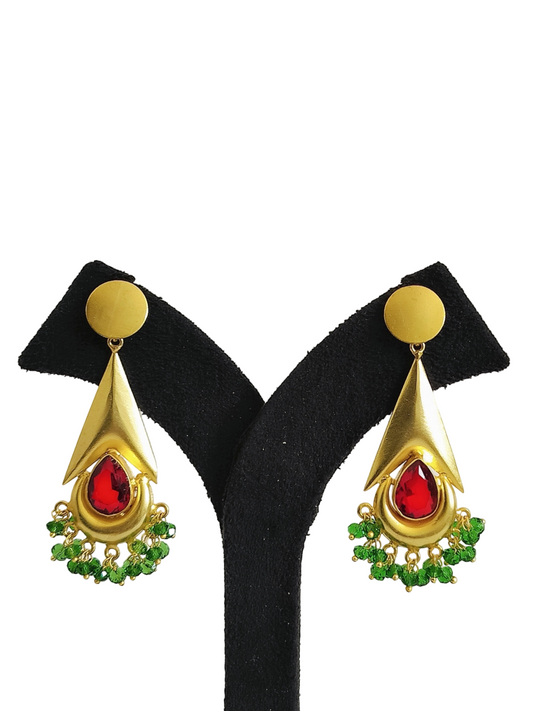 Light Designer Stone Earrings (PE015)