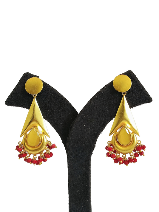 Light Designer Stone Earrings (PE015)