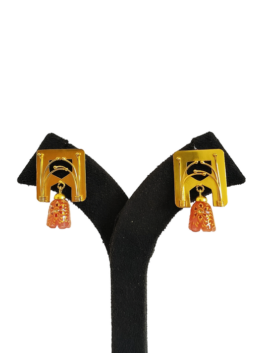 Stone Jhumki Earrings (PE025)