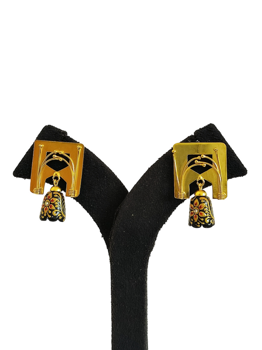 Stone Jhumki Earrings (PE025)