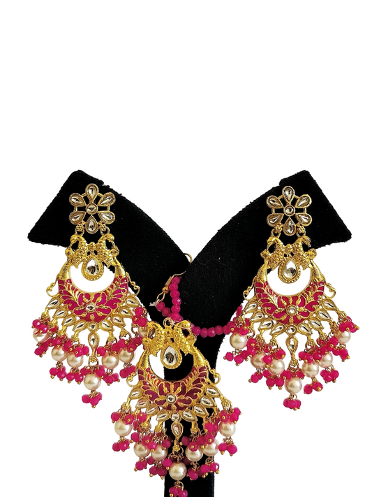 Light Weight Traditional Maang Tikka Set (PM003)