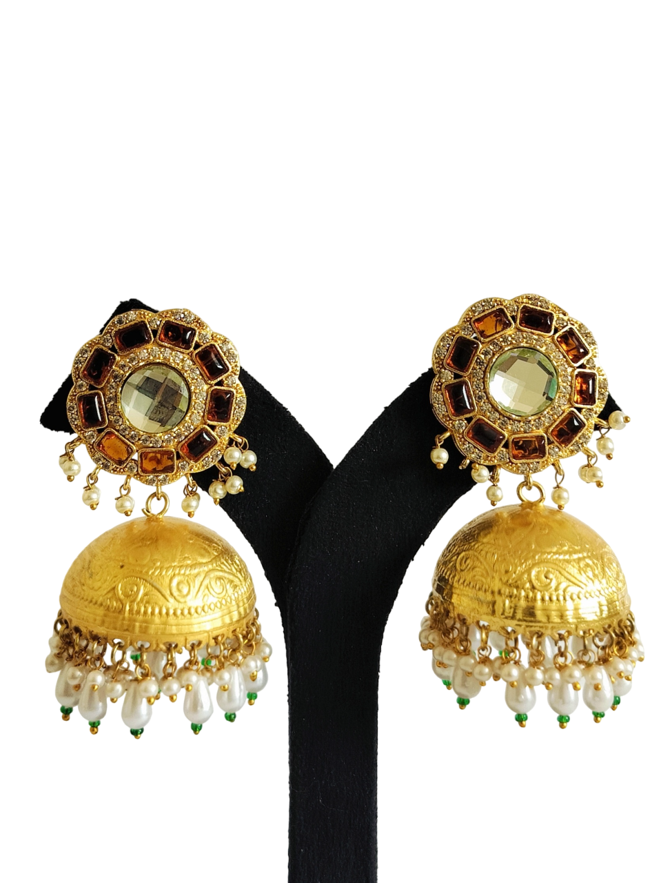 Stone Jhumka Earring (PE001-1)