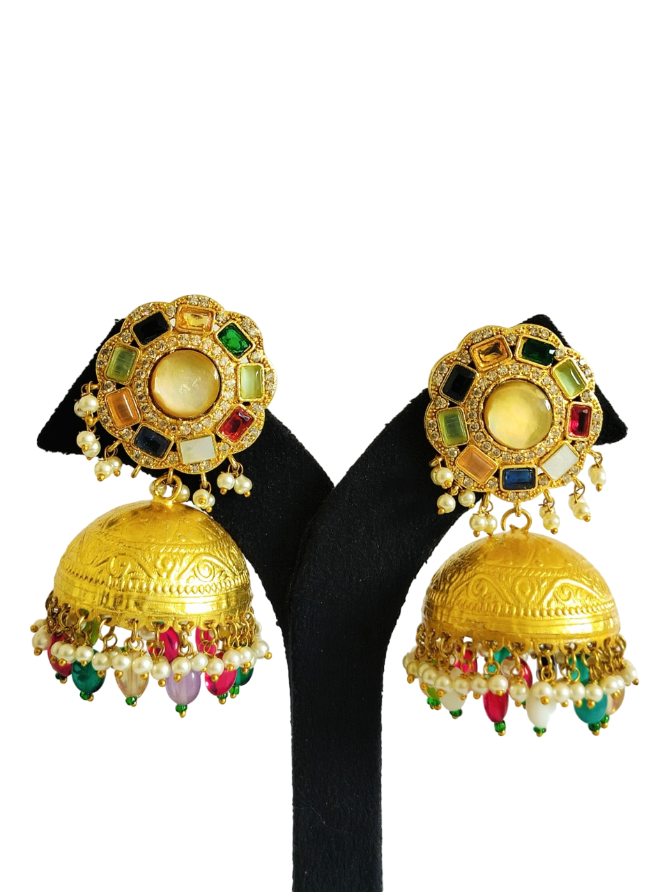 Stone Jhumka Earring (PE001-1)