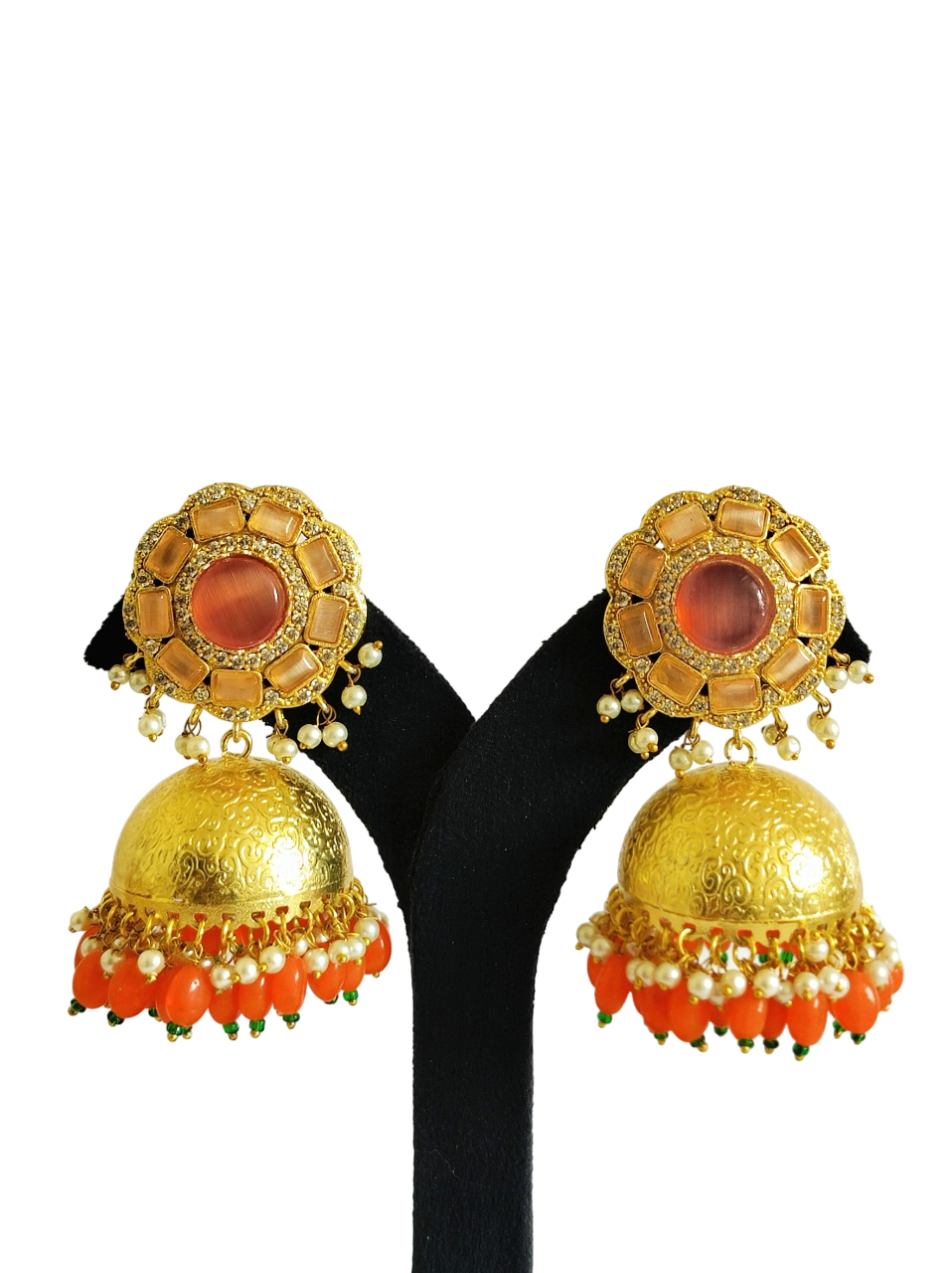 Stone Jhumka Earring (PE001-1)