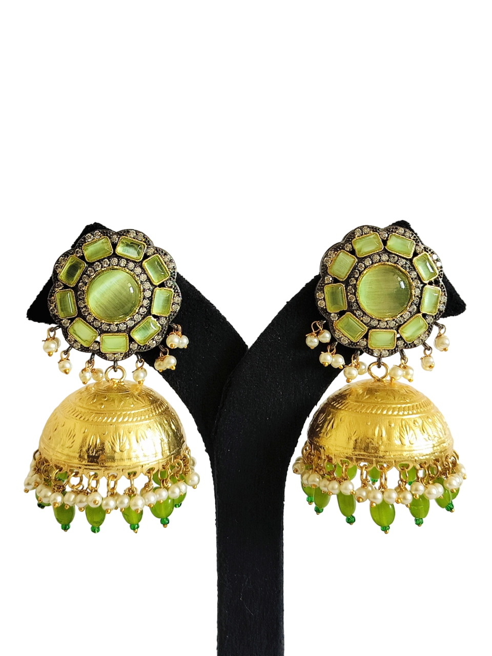 Jhumka  Stone Earrings (PE001)