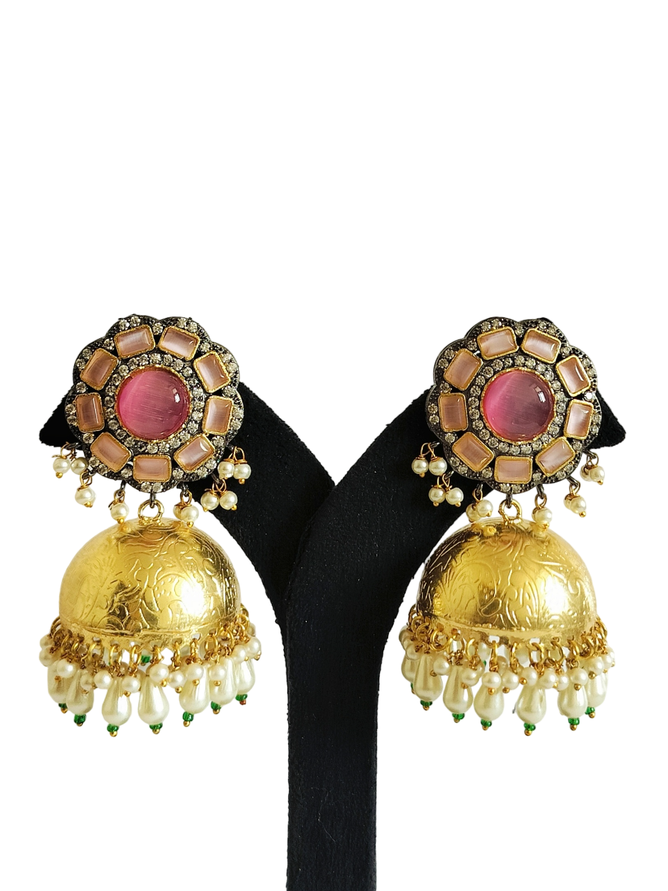 Jhumka  Stone Earrings (PE001)