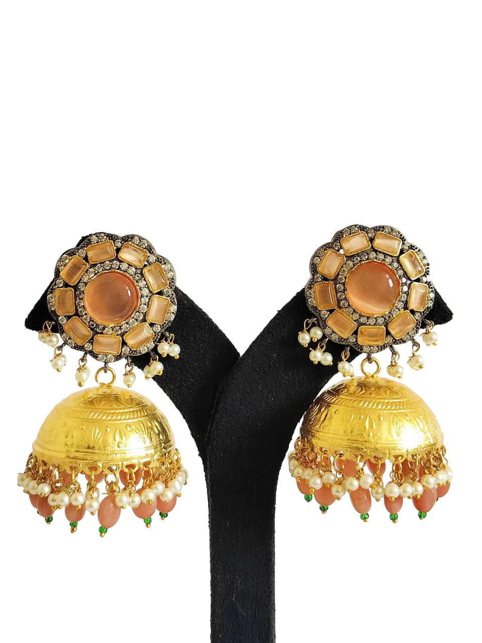 Jhumka  Stone Earrings (PE001)