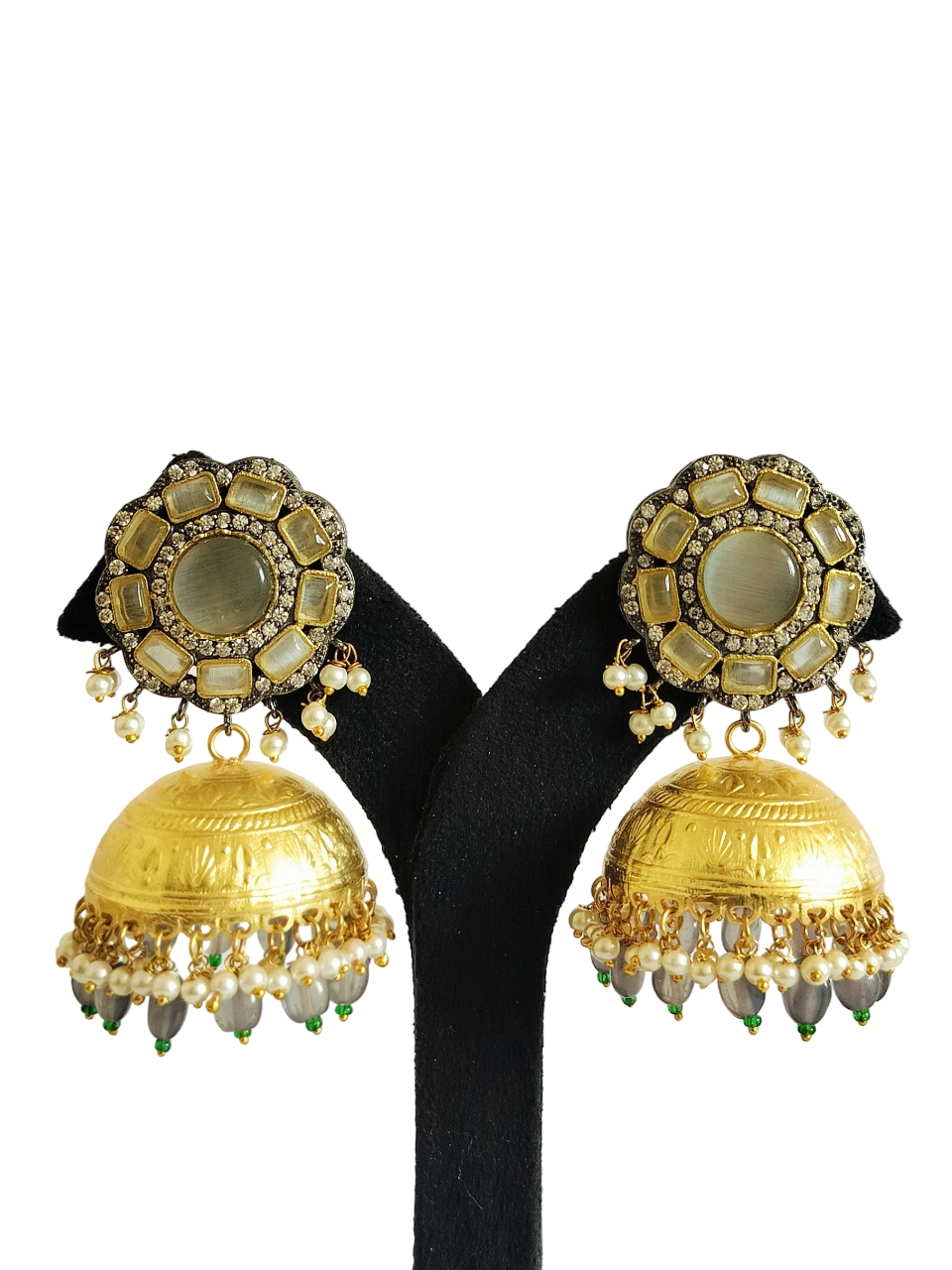 Jhumka  Stone Earrings (PE001)