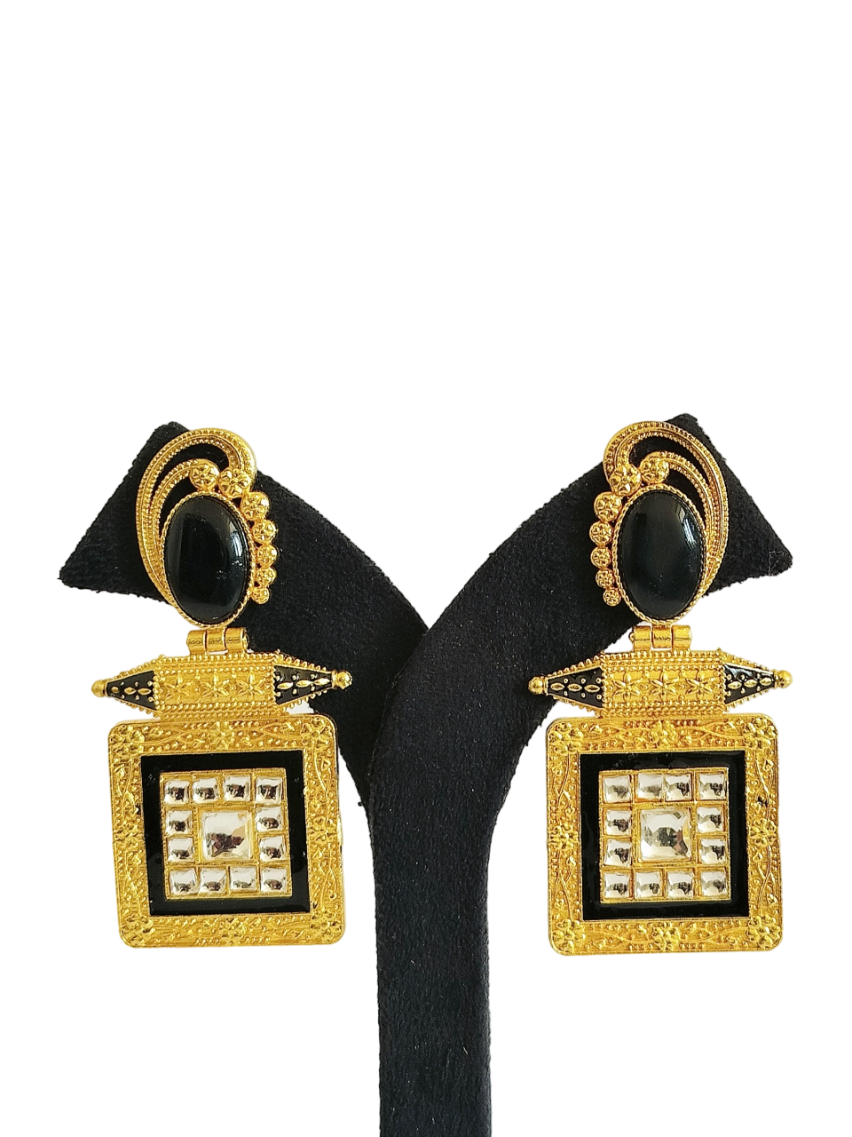 Trendy Stone Earrings (PE003)