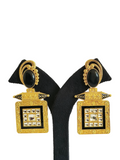 Trendy Stone Earrings (PE003)