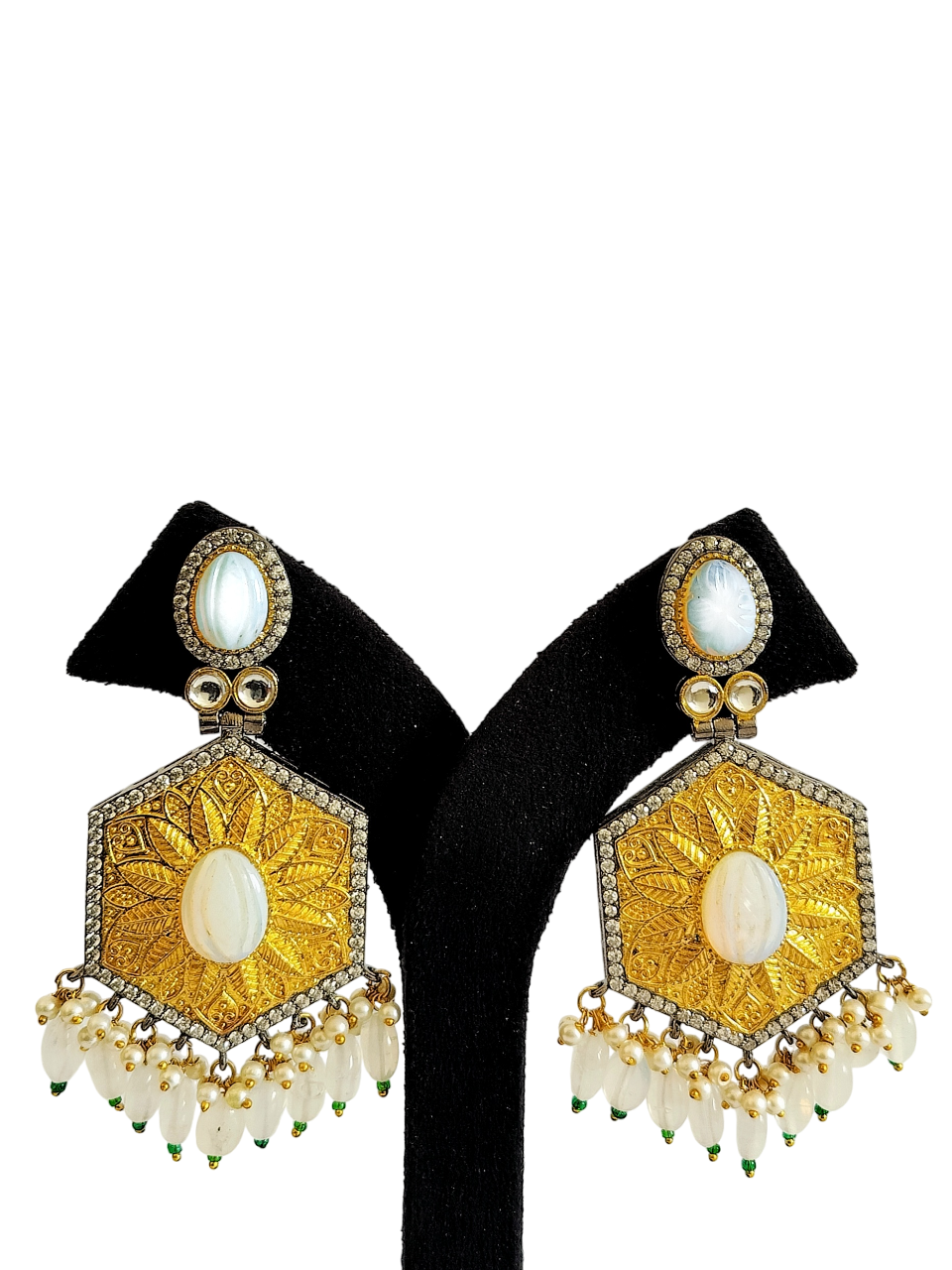 Antique Gold Plated  Designer Earring(PE005-1)