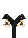 Light Weight Designer Stone Earring (PE036)