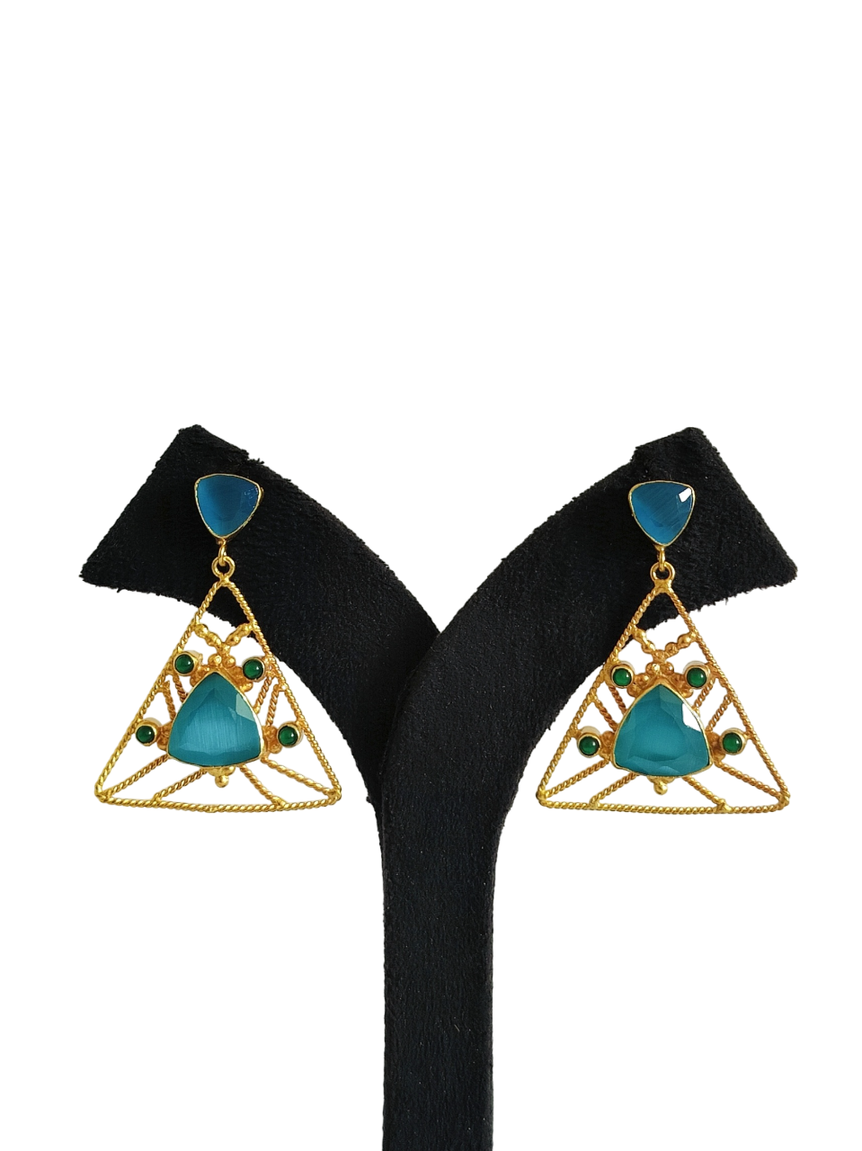 Light Weight Designer Stone Earring (PE036)