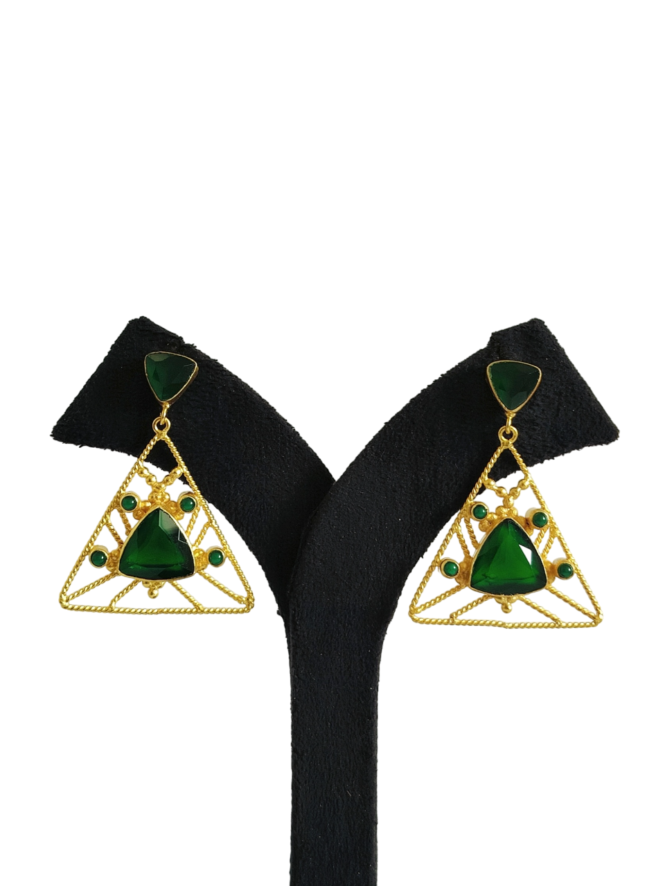 Light Weight Designer Stone Earring (PE036)