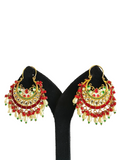 Chand Bali Minakari Stone Earrings (PE042)