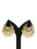 Chand Bali Minakari Stone Earrings (PE042)