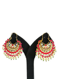 Chand Bali Minakari Stone Earrings (PE042)