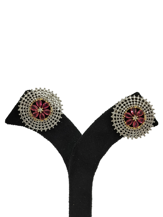 CZ Stones RD Tops Earring (PE047)