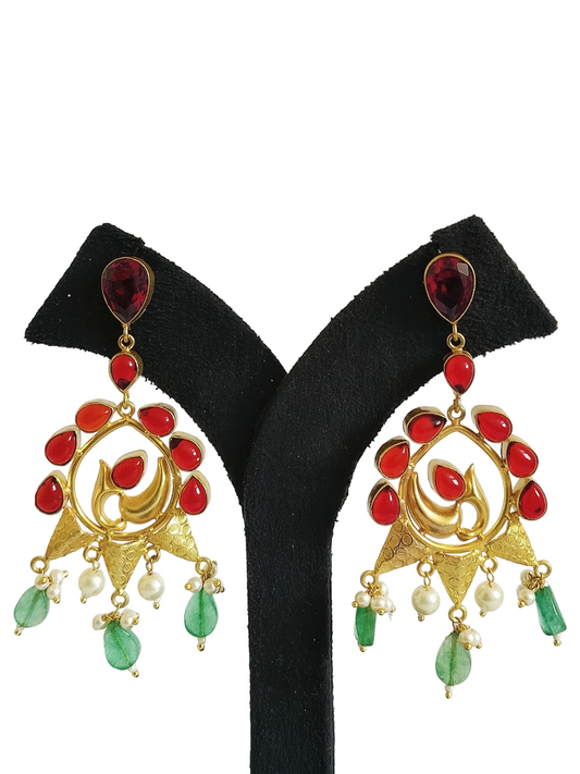 Stone Fancy Earrings (PE068)