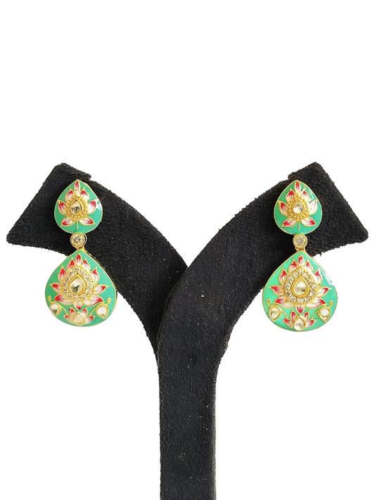 Light Weight Minakari Earrings (PE074)