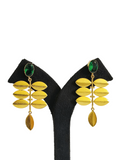 Stone Light Leaf Earrings (PE075)