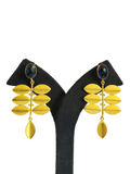 Stone Light Leaf Earrings (PE075)