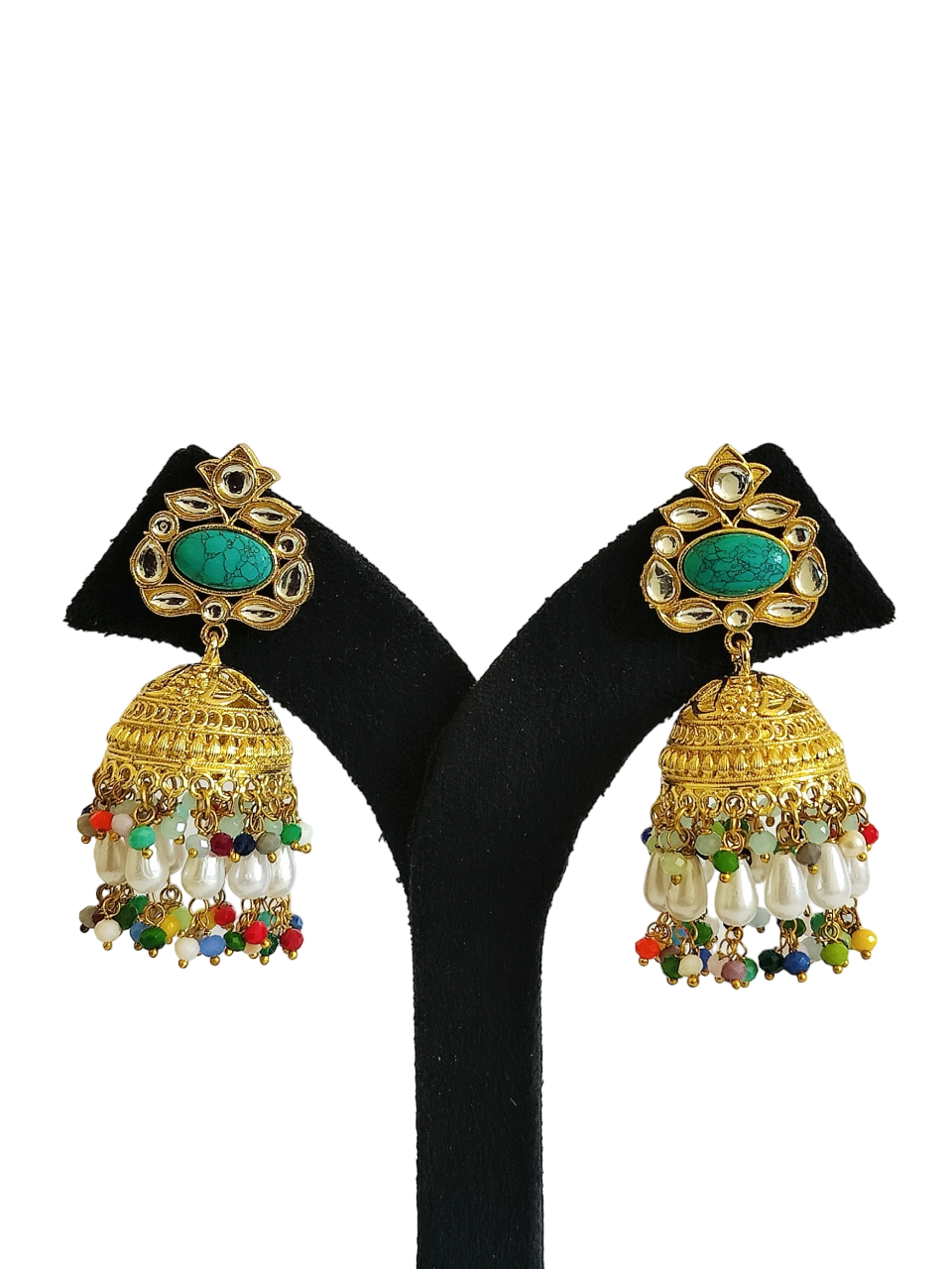 Stone Jhumka Earring (PE077)