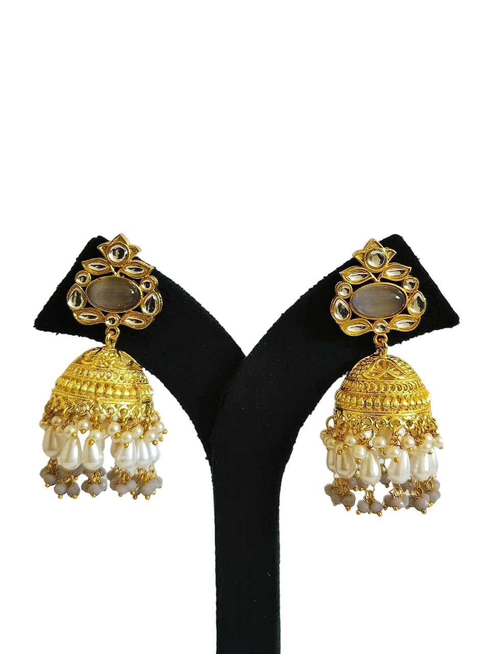 Stone Jhumka Earring (PE077)