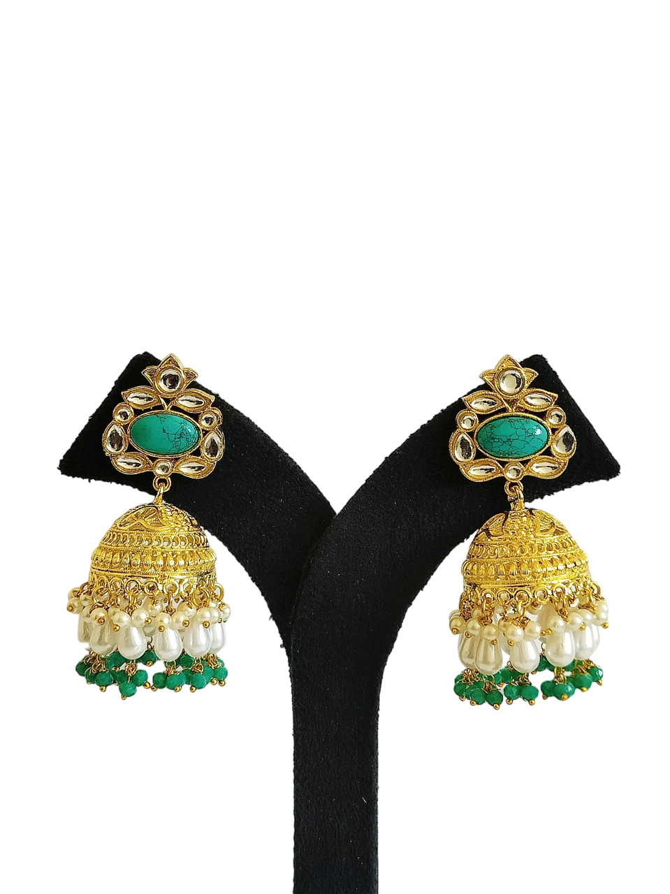 Stone Jhumka Earring (PE077)