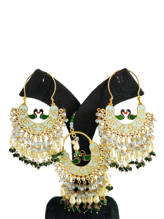 Meenakari Chand Bali 3pc Set (PM013)