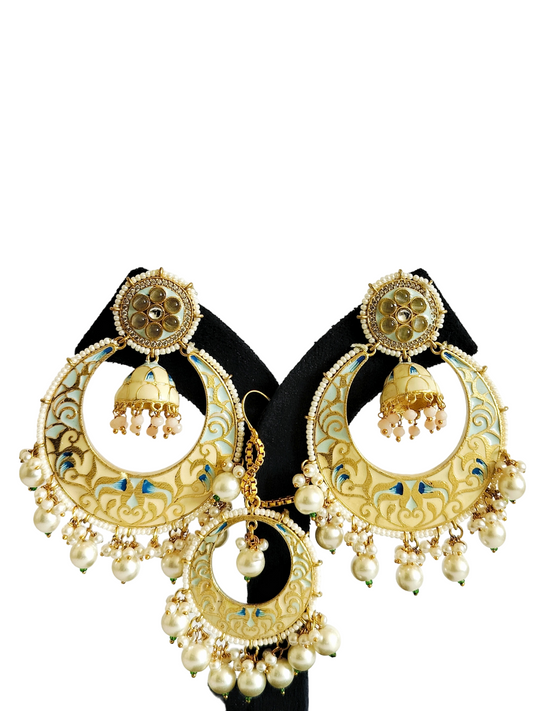 Traditional Meenakari Maang Tikka Set (PM017)